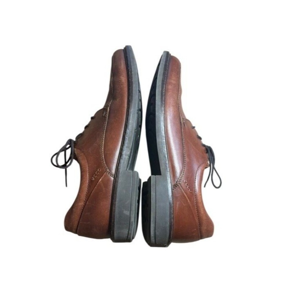 Ecco Holton Mens Dress Shoes Loafers Size 45 US 11 - 11.5 Leather Apron Tie - Picture 4 of 12